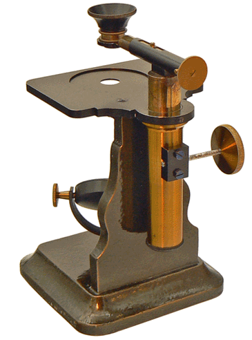 OBJET SCIENTIFIQUE ANCIEN microscope d'etudiant avec son coffret